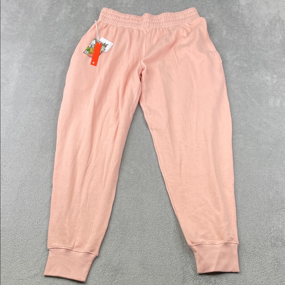 NEW Known Supply S Organic Cotton Everly Jogger Dusty Rose Pink Fleece Sweatpant